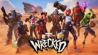 Fortnite Wrecked trailer amp battle pass all 6 wins 4 crown wins 5 in a row from day one video soon [upl. by Lamak]