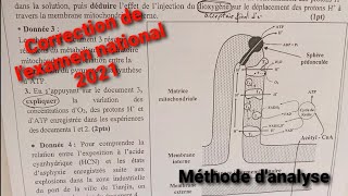 2 bac Correction examen national 2021 session normale option SVT  méthode danalyse de graphes [upl. by Ainek618]