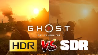 Ghost of Tsushima  HDR vs SDR Comparison  HDR is superior over SDR [upl. by Collette145]