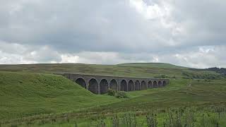 Sir Nigel Gresley passing garsdale settle and carlisle 5624 [upl. by Acimak]