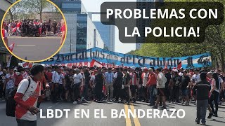 🇵🇱BANDERAZO LBDT  👊🏽👮‍♂️DISTURBIOS CON LA POLICIA  River Plate vs boca  LPF 2024 [upl. by Asilat]