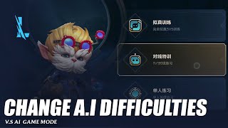 Changeable AI Difficulties  Wild Rift [upl. by Stichter568]