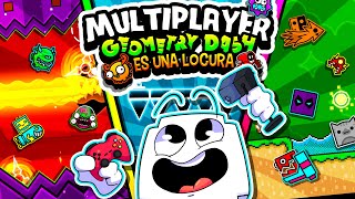 ¡JUGUE GEOMETRY DASH MULTIPLAYER CON GENTE RANDOM [upl. by Ayatan]