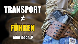 Waffengesetz 1x1 Transport vs Führen [upl. by Lempres899]