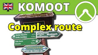 Complex route planning with Komoot [upl. by Norrek]