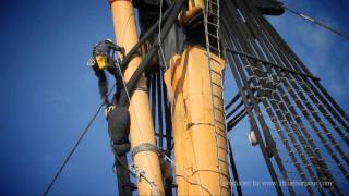 HMS Victory Fore mast removal [upl. by Olinde]