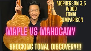 MAPLE VS MAHOGANY MCPHERSON 35XP GUITAR TONAL DIFFERENCES [upl. by Mitchael482]