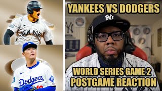 Yankees LOSE game 2 to Dodgers and are now down 02now what POSTGAME RAPID REACTION [upl. by Hazen]