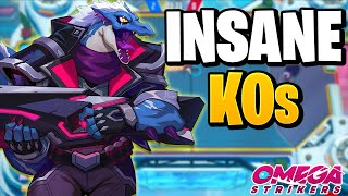 KOing EVERYBODY On DREKAR 21 KOs in 2 Games Omega Strikers Gameplay High Elo [upl. by Smada641]