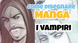 TUTORIAL COME DISEGNARE DA AUTODIDATTA  DISEGNAMO VAMPIRI [upl. by Pugh]