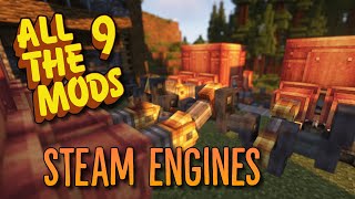 Minecraft All The Mods 9  13 CREATE Overstressed SOLVED with STEAM ENGINES [upl. by Tedda]