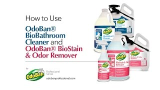 How to Use OdoBan® BioBathroom Cleaner and BioStain amp Odor Remover [upl. by Luann538]