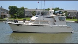 1982 Hatteras 48 Cockpit MY at Jay Bettis amp Co in Seabrook Texas [upl. by Baggott]