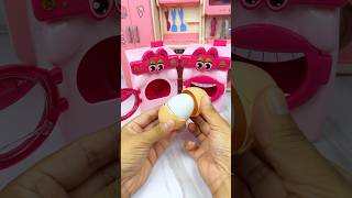 Satisfying With Unboxing Miniature Washing Machine Eating Egg Set Toys ASMR Videos [upl. by Nica]