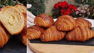 Croissants maison comme des professionnels 😍 كرواسون فرنسي منزلي بطريقة احترافية [upl. by Zeeba]