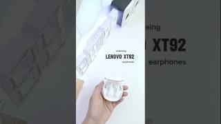 🌧 unboxing lenovo xt92 earphones  wireless earphones  earbuds [upl. by Tarrance]