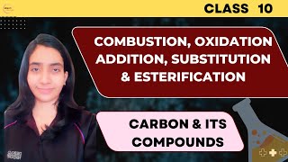 Chemical properties of carbon amp its compounds  carbon amp its compounds class 10 science [upl. by Ritch]