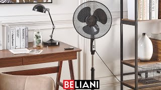 BELIANI  Standventilator SPAY schwarz [upl. by Granger]