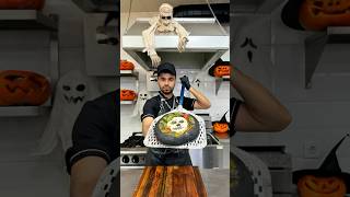 pumpkinsauce amp black Neapolitan pizza with burrata cheese recipe🍕🎃pizza cooking recipe shorts [upl. by Slein]