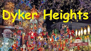 Dyker Heights Christmas Lights  December 2023 [upl. by Rayford]