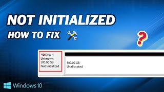 How to Fix External Hard Drive Not Initialized [upl. by Nospmoht424]