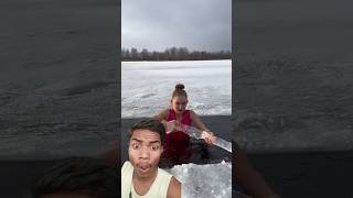 Ice gun 🔫😫🥶 icequeen winter ice funny [upl. by Eisiam]