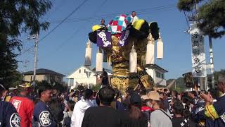 2018年10月18日新居浜太鼓祭り「川東地区」田の上太鼓台 [upl. by Melak660]