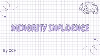 AQA ALEVEL PSYCHOLOGY  Social Influence Minority Influence [upl. by Eeldarb]