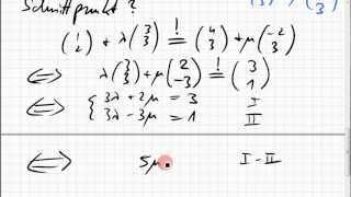 02B2 Schnittpunkt zweier Geraden [upl. by Lindahl]