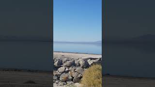 View of Salton Sea via Visitor Center in Mecca CA [upl. by Kazimir]