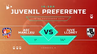 UEC MANLLEU VS JUVENTUS LLORET  JUVENIL PREFERENTE J9 G1 [upl. by Harimas472]