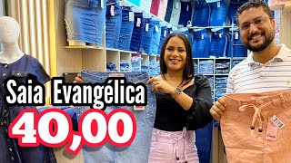 ✅Saia Evangélica Slim e PlusSize brass feirinhadamadrugada modaevangelica [upl. by Hallimaj]