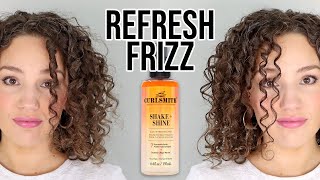 How to Fix Frizz When Refreshing without Water  Curlsmith Shake amp Shine Review [upl. by Faucher904]