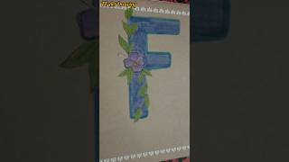 Creative Alphabet Art Unique Ways to Design Name Letters 💐 shorts art [upl. by Sianna651]