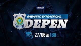 Concurso DEPEN  Gabarito Extraoficial  AO VIVO [upl. by Dabney]