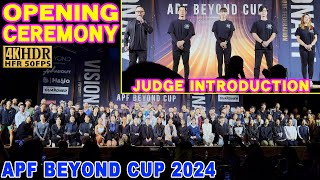 【APF BEYOND CUP 2024】OPNING CEREMONY  開会式～ジャッジ紹介 APF ビヨンドカップ 2024 [upl. by Naget503]