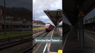 Bombardier Talent beim Bahnhof Waldshut Deutschland 2022  shorts [upl. by Sams]