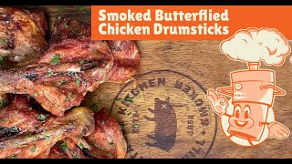 Smoked Butterflied Chicken Drumsticks On The PKGO [upl. by Oigroeg]