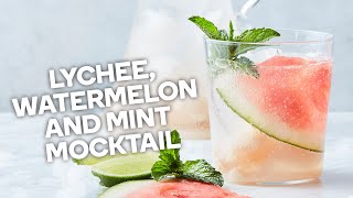 Lychee watermelon and mint mocktail [upl. by Nylloh203]