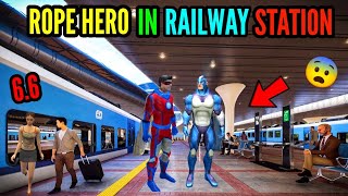 rope hero in railway station new update in rope hero vice town  pagal gamerz [upl. by Nove]