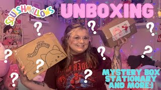 SQUISHMAIL UNBOXING  Stationary Squishmallow Mystery Box and Valentines clips [upl. by Ziom]