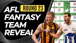 Unveiling My AFL Fantasy 2024 Team for Round 23 [upl. by Maunsell329]