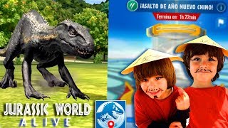 Jugamos con el INDORAPTOR en el ASALTO de Año Nuevo Chino 🎉🤓Jurassic World ALIVE [upl. by Dylane150]