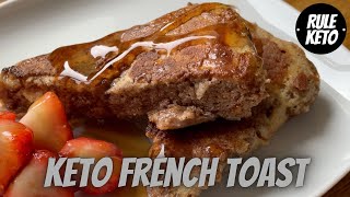 Keto French Toast Recipe  Easy Low Carb Keto Breakfast [upl. by Arekahs]