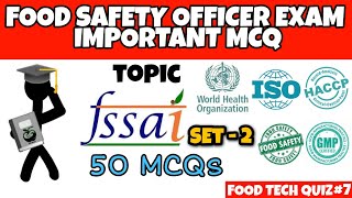 FSSAI Set  2  FSO Exam important MCQs  CFSO amp TO  TN FSO [upl. by Karee182]