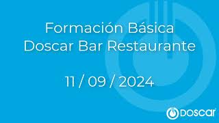 Formacion Basica Doscar Bar Restaurante  11092024 [upl. by Lalittah]