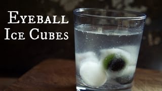 How to Make Halloween Eyeball Ice Cubes  Whatcha Eating 110 [upl. by Annahoj76]