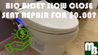 Bio Bidet FREE repair amp replacement parts  How to replace toilet seat amp damper fix slow close seat [upl. by Lorelie744]