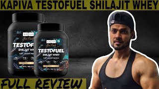 kapiva shilajit whey protein review  kapiva testofuel whey protein review [upl. by Kinzer64]