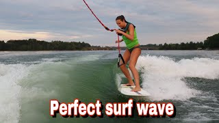 Perfecting Moomba max surf wave [upl. by Aicined]